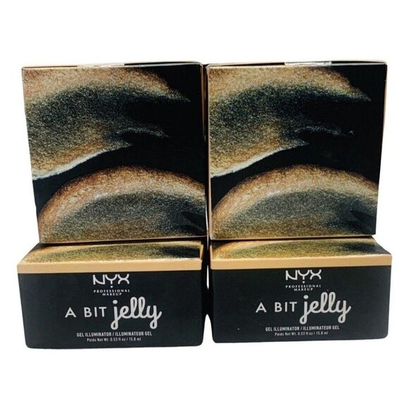 NYX Professional Makeup A Bit Jelly Highlighter 0.53 oz Luminous ABJG102 4 boxes - Picture 1 of 7